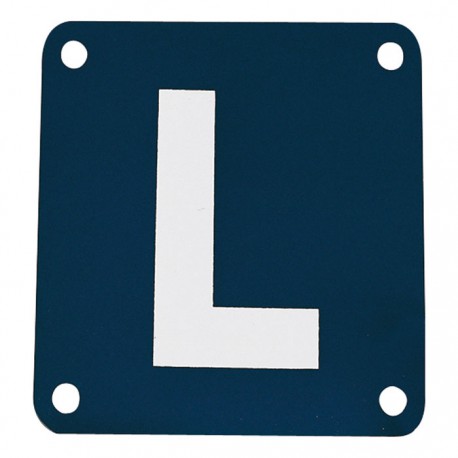 L-Schild aus Alu