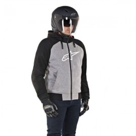 Chrome Sport Hoodie Gris Noir