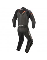 GP Force V2 Leather Suit 1 PC Schwarz Rot Fluo