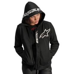 Stella Chrome V2 Sport Hoodie Noir Blanc