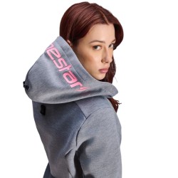 Stella Chrome V2 Sport Hoodie Grau Pink
