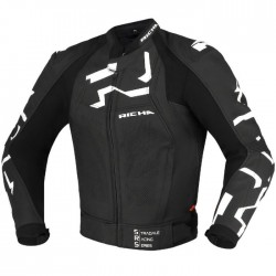 Stradale Lederjacke Schwarz...